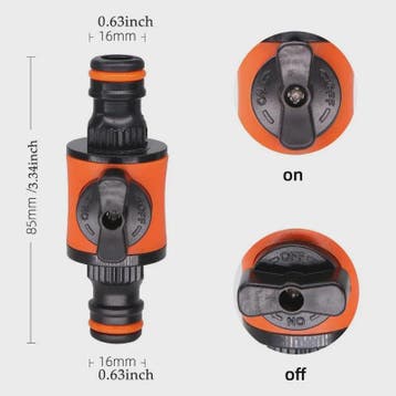 Tuinslang Afsluiter Kraan 16mm - Snelkoppeling voor Watergif, Verzenden, Nieuw
