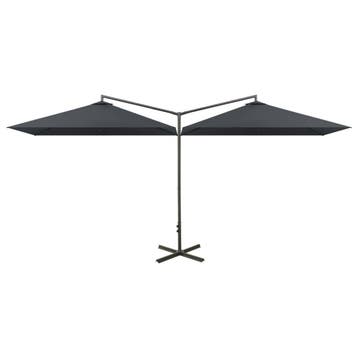 Dubbele Parasol 600x300cm - 59% korting!, Ophalen of Verzenden, Nieuw, Meer dan 4 meter, Stokparasol