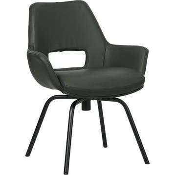Set van 8 Leren draaibare eetkamerstoelen Zippy - Toledo, Huis en Inrichting, Stoelen, Ophalen of Verzenden, Nieuw, Leer