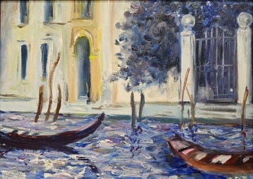 Italian School (XX) - NO RESERVE - Venetian Reflections In