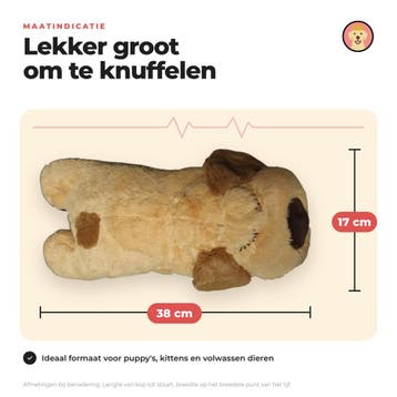 Dierboel® knuffel met hartslag - Oplaadbaar met usb c -..., Verzenden, Nieuw