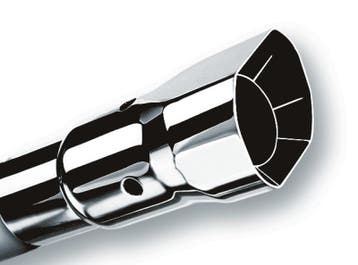 Borla Universal Polished Tip Single Square Angle-Cut, Auto-onderdelen, Ophalen of Verzenden, Nieuw