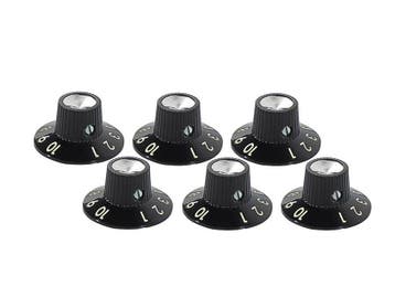 Fender Versterker knoppen zwart (6 stuks), Verzenden, Nieuw