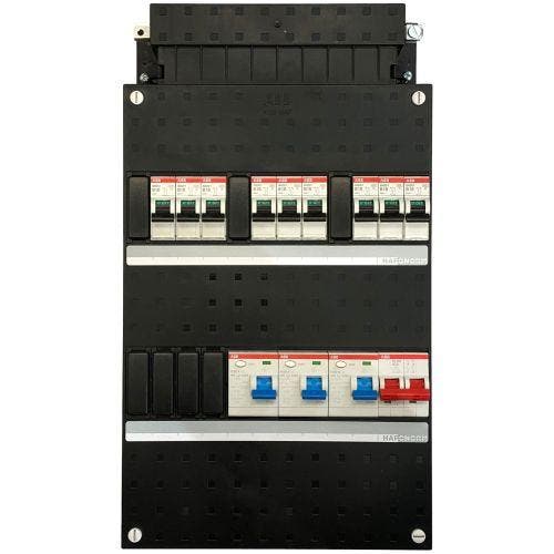 ABB groepenkast 9 groepen, 3 aardlekschakelaars, 1, Doe-het-zelf en Verbouw, Elektra en Kabels, Nieuw, Ophalen of Verzenden