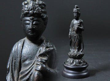 Bronze Eleven-Headed Kannon (Guanyin) Standing Figure -