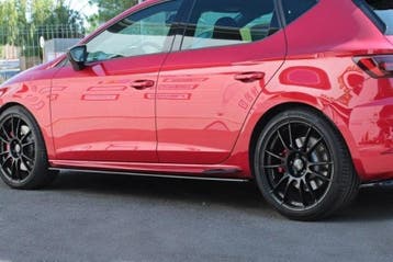 Zijskirts Seat Leon FR 5F Maxton Design glans zwart V.2, Ophalen of Verzenden, Nieuw