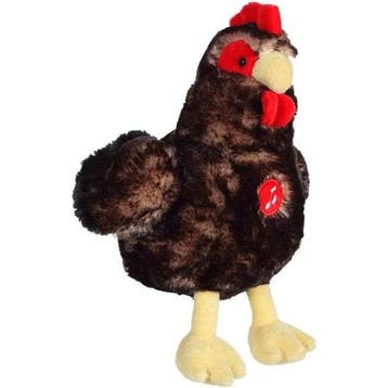 Pluche kip - GIPSY TOYS - Geluidsdicht - 22 cm - Zwart, Verzenden, Nieuw