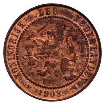 2½ Cent 1903-1906 Wilhelmina (2e type) ZFr, Verzenden