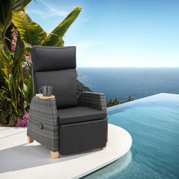wicker fauteuil Pescara met aluminium frame, Tuin en Terras, Tuinsets en Loungesets, Verzenden, Nieuw