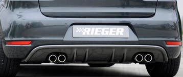 Rieger diffuser met 2 dubbele finnen | Golf 6 Cabrio | Golf, Verzenden, Nieuw, Volkswagen