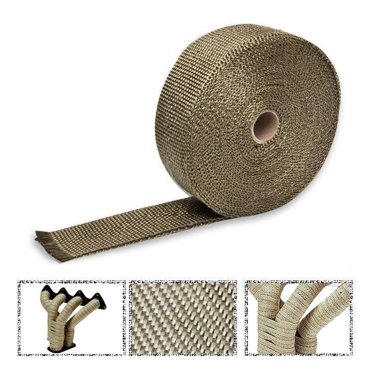 SK-Import Uitlaat Hitteband Titanium 10 Meter, Auto-onderdelen, Motor en Toebehoren, Nieuw, Universele onderdelen, Ophalen of Verzenden