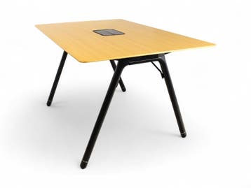 Coalesse Potrero415 bartafel, 180x120cm, eiken-zwart, Vergader- of Presentatieruimte, Ophalen of Verzenden, Gebruikt, Tafel