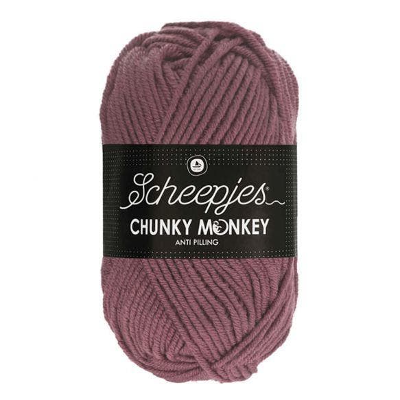 SCHEEPJES CHUNKY MONKEY  100G - 1067 ROSEWOOD, Hobby en Vrije tijd, Breien en Haken, Nieuw, Verzenden