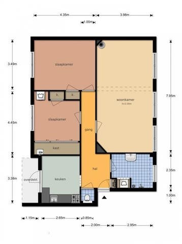 Te Huur 3 Kamer Appartement Graslaan In Arnhem, Huizen en Kamers, Huizen te huur, Gelderland, Direct bij eigenaar, Appartement