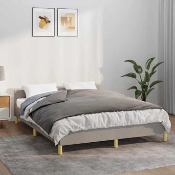 vidaXL Verzwaringsdeken met hoes 120x180 cm 5 kg stof grijs, Verzenden, Nieuw, Grijs