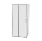 SALE - Krevo 90 x 90 -  Chroom - Douchecabine  -  Douchewand, Ophalen of Verzenden, Nieuw