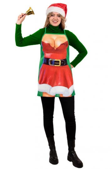 Keukenschort Xmas Santa Vrouw, Verzenden, Nieuw