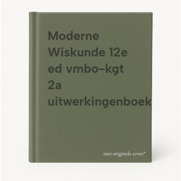 Moderne Wiskunde 12e ed vmbo-kgt 2a uitwerkingenboek, Verzenden, Gelezen