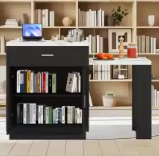 Keukeneiland met Uittrekbare Tafel, Kast &amp; Stopcontact, Huis en Inrichting, Keuken | Keukenelementen, Nieuw, Verzenden