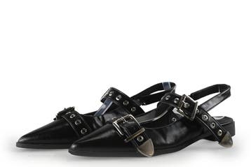 Nelson Slingbacks in maat 39 Zwart, Verzenden, Zwart, Zo goed als nieuw, Nelson