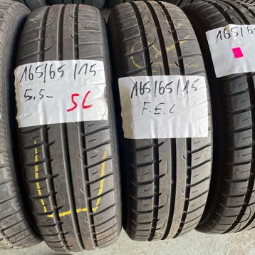 2 x Fulda EcoControl 165-65-15 Zomerbanden 5,5mm, Gebruikt, 15 inch, Ophalen of Verzenden, Band(en)