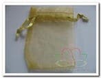 Cadeauzakje giftbag Organza Goud 7x9 cm, Ophalen of Verzenden, Nieuw