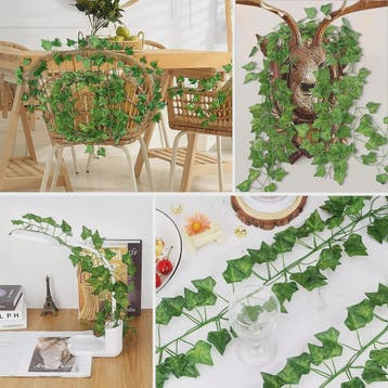Kunstplant Klimop met Groene Bladeren - Decoratieve Slierpla, Verzenden