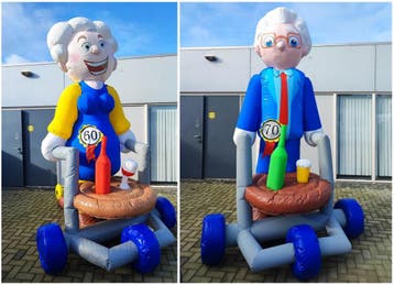 Abraham of Sara verjaardag feestpop, 40, 50, 60 of 70 jaar, Ophalen, Nieuw, Verjaardag
