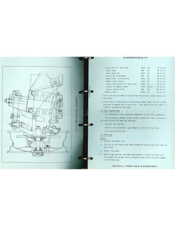 1970 JENSEN INTERCEPTOR | FF WERKPLAATSHANDBOEK ENGELS