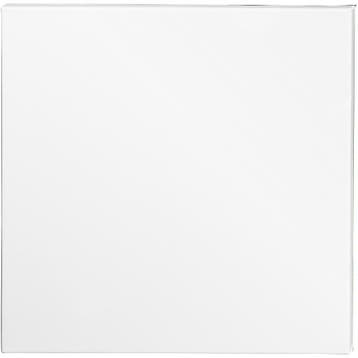 Canvas, D: 1.6 cm, afm 50x50 cm, 360 gr, wit, 5 stuk/ 1 doos, Hobby en Vrije tijd, Schilderen, Nieuw
