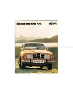 1974 SAAB 95 | 96 V4 BROCHURE ENGELS, Nieuw, Author