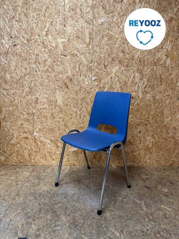 kantinestoel - blauw - tweedehands, Zakelijke goederen, Nieuw in verpakking