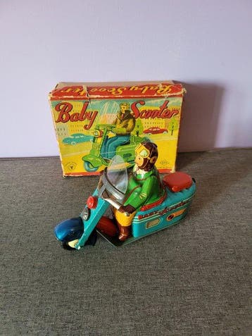 Yonezawa - Blikken speelgoed - Baby Scooter - 1950-1960 -, Antiek en Kunst, Antiek | Speelgoed
