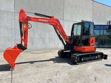 Veiling: Midigraafmachine Kubota KX155-5 Diesel 2015, Ophalen, Graafmachine