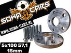 Spacers audi a3 vw golf 3 4 seat 5x100 15mm Spoorverbreders, Verzenden