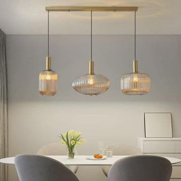Moderne Glazen Hanglamp voor Eetkamer - Stijlvolle Plafondla, Verzenden, Nieuw