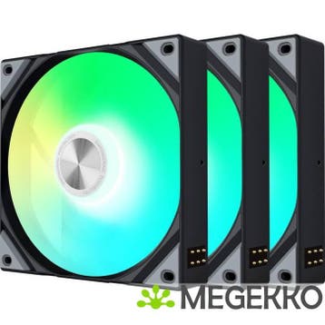 TRYX ROTA SL ARGB Fan 120mm 3-pack Zwart, Verzenden, Nieuw