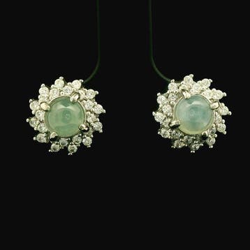 Jade - Jadeite Jade - Roestvrij staal – ronde Jadeiet, Nieuw