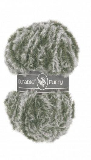 Durable Furry 2149 Dark Olive - Haakgaren / Breigaren, Ophalen of Verzenden, Nieuw, Breien of Haken, Wol of Garen