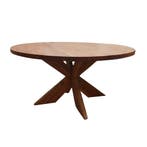 Houten tafel, diameter 140cm, gebruikt, Ophalen of Verzenden, Gebruikt