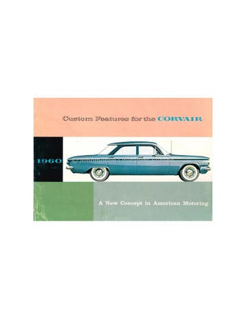 1960 CHEVROLET CORVAIR BROCHURE ENGELS (VS), Nieuw, Chevrolet, Author