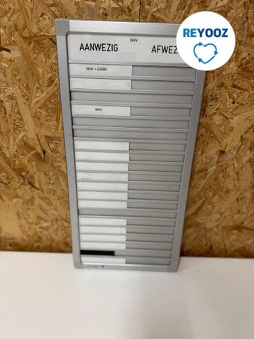 Legamaster Infobord Lega Aan-Afwezig - 54x28cm - 20 name..., Nieuw in verpakking