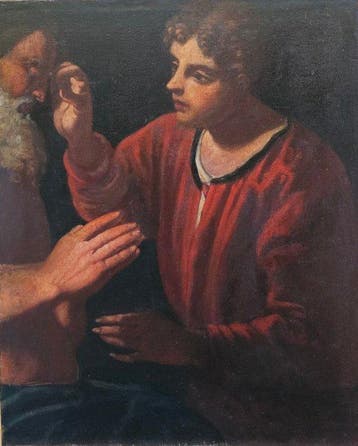 Johann Carl Loth (1632-1698), Navolger van - Die Heilung des, Antiek en Kunst