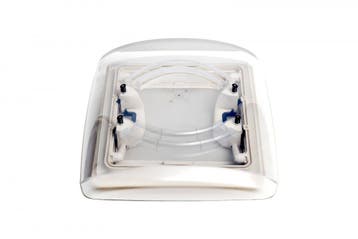 MPK Dakluik VisionVent S Pro Wit 28x28cm Dubbele Plissé, Nieuw