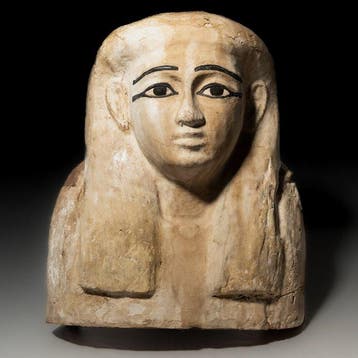 Oude Egypte, late periode Hout grote grafmasker, met Spaanse