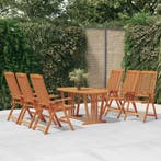 Tuinstoelen 6 st inklapbaar massief eucalyptushout, Tuin en Terras, Tuinstoelen, Verzenden, Nieuw