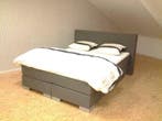 Boxspring Angel compleet 160 x 220 Washington Brown €949,-, Blauw, 160 cm, 220 cm, Nieuw