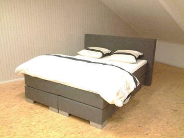 Boxspring Angel compleet 160 x 220 Washington Brown €949,-, Huis en Inrichting, Slaapkamer | Boxsprings, Blauw, 160 cm, 220 cm