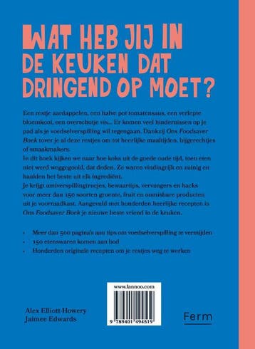 Ons Foodsaver Boek 9789401494519 Cornersmith, Verzenden, Zo goed als nieuw, Cornersmith
