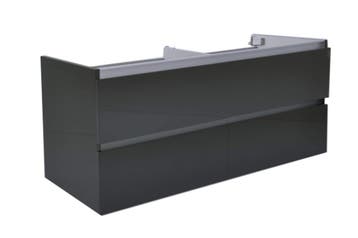 Vision losse onderkast dubbel+4 laden 120x47 hoogglans grijs, Verzenden, Nieuw